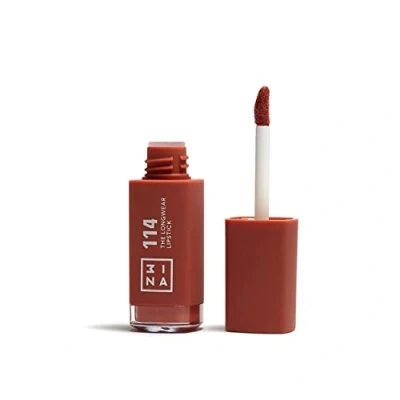 Abbildung von 3ina THE Longwear Lipstick Flüssiger Lippenstift, Größe: 6.5 ml, 114 light brown