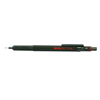 Abbildung von rOtring 600 Druckbleistift 0,7 mm Grün Ergonomisches Vollmetallgehäuse