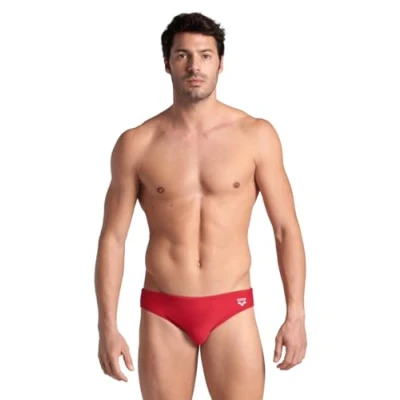Abbildung von ARENA Herren Santamarias Swim Briefs, Red white, 44 EU