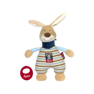Abbildung von SIGIKID 39265 Spieluhr Semmel Bunny Mädchen und Jungen Babyspielzeug empfohlen ab Geburt blau/beige