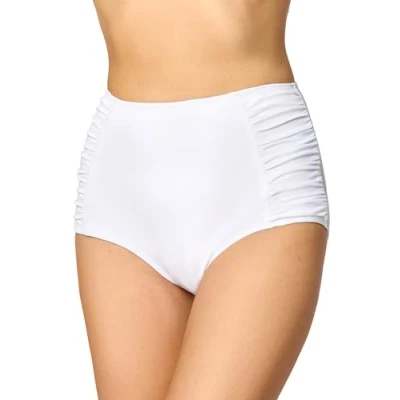 Abbildung von Merry Style Damen Bikinislip MS10 119 Bikinihose Bauch Weg Effekt (Weiß (0016), 38)