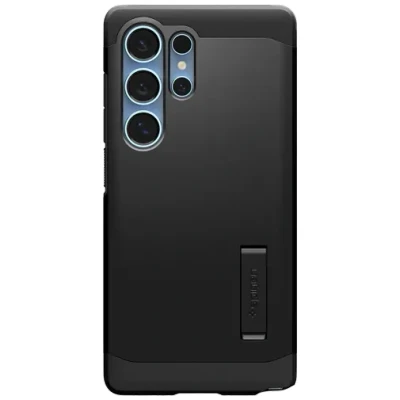 Abbildung von Spigen Tough Armor (AI) MagFit Hülle für Samsung Galaxy S25 Ultra, Kompatibel mit MagSafe Schwarz
