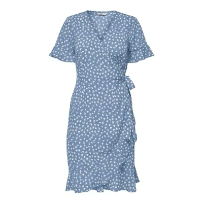 Abbildung von ONLY Damen Onlolivia S/S Wrap Dress WVN Noos Kleid, Allure, 38 EU