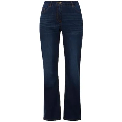 Abbildung von Ulla Popken Grosse GRÖSSEN Jeans Straight Leg, Damen, Größe: 46, Blue denim