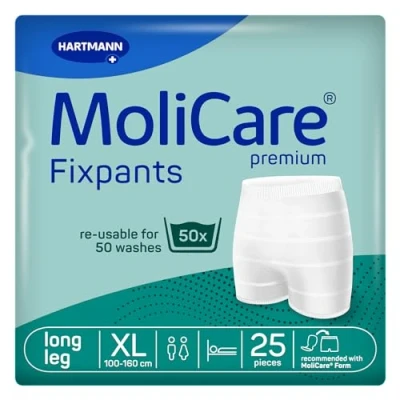 Abbildung von MoliCare Premium Fixpants: waschbare Inkontinenz Fixierhosen, passend für Form und Form, XL, 25 Stück