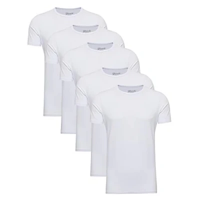Abbildung von Yazubi 5er Pack Oversized Arbeitsshirts Herren Shirts Kurzarm T Shirt Rundhals Männer Tshirt Lang Mythic, Mix (mix1), XXL