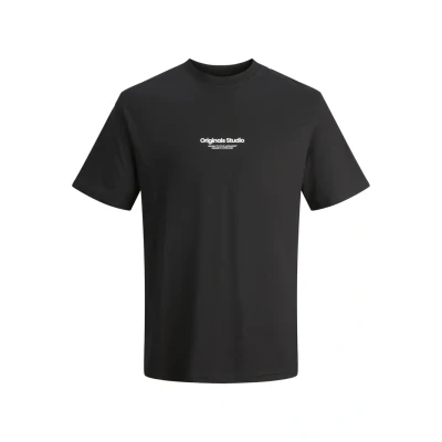 Abbildung von JACK &amp; JONES Herren Rundhals T Shirt JORVESTERBRO Regular Fit S M L XL XXL, Größe:L, Farbe:Black 12240121