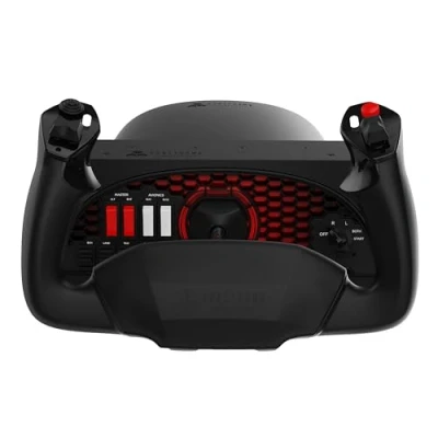 Abbildung von Honeycomb Aeronautical Alpha Flight Controls Yoke &amp; Switch Panel in aviation quality for simulators , Universal control system simmers, student pilots and simulator PC