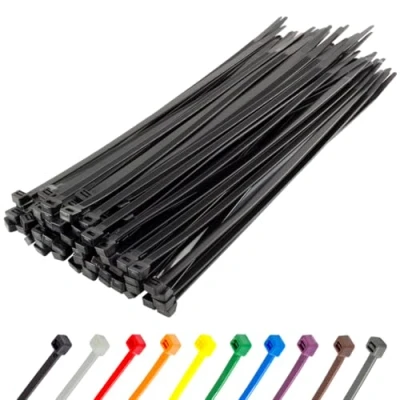 Abbildung von Gocableties Kabelbinder 100 Stück Schwarz, 300 mm x 4,8 mit 22,2 kg Zugfestigkeit, UV Beständig Set