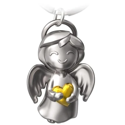 Abbildung von FABACH Schutzengel Schlüsselanhänger Shiny mit Herz Engel Glücksbringer Liebe Geschenk als Geschenkidee für Freundin