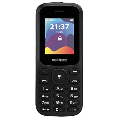 Abbildung von MP myPhone Fusion Tastentelefon, große beleuchtete Tasten, Farbdisplay 1,77&quot;, Akku 600 mAh, Fackel, Radio, Dual Sim, bluetooth, Mobiltelefon für Senioren, Schwarz, tastenhandy, seniorentelefon