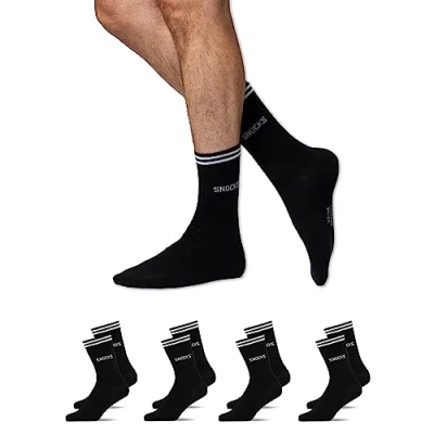 Abbildung von Snocks Tennissocken mit Streifen für Damen und Herren: Ideale Sportsocken aus Biobaumwolle passend jeden Sneaker Style herren43 46