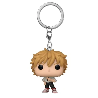 Abbildung von Funko Pop! Keychain: CSM Denji Chainsaw Man Neuartiger Schlüsselanhänger Vinyl Minifigur Zum Sammeln Strumpffüller Geschenkidee Offizielle Handelswaren Anime Fans