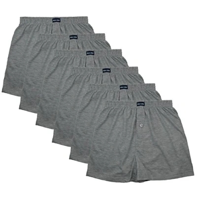Abbildung von 6 Boxershort Herren Mit Knopf und Eingriff, Artikel: SET06, Groesse: 2XL