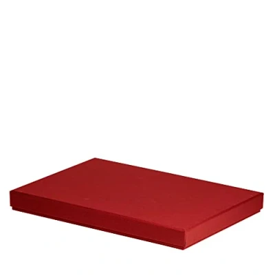 Abbildung von Rössler Papier 13521453360 Boxline Kartonage rechteckig, passend für DIN A4, Rot, 1 Stück