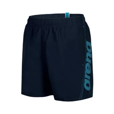Abbildung von Arena Jungen Fundamentals Logo Jr Boxer Swim Trunks, Navy Turquoise, 140 EU