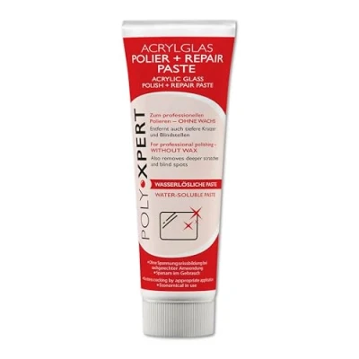 Abbildung von PolyXpert Polier + Repair Paste 75ml Tube für Acrylglas und Kunststoffe von Burnus Care (1)