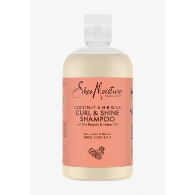 Abbildung von Sheamoisture SHEA Moisture Coconut AND Hibiscus CURL Shine Shampoo Shampoo, Größe: 384 ml, /