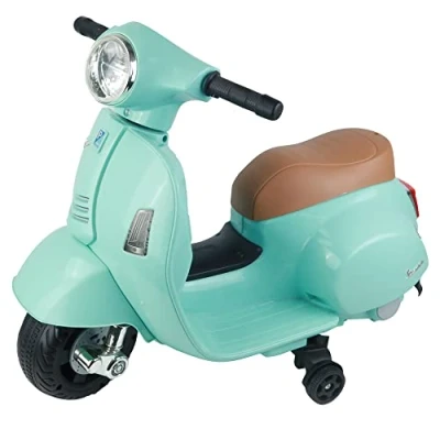 Abbildung von Turbo Challenge Vespa Gts Elektrischer Transporter 119151 Roller Wassergrün Fahrbereit Maximal 25 kg Kunststoff Wiederaufladbare Batterien Ab 24 Monaten