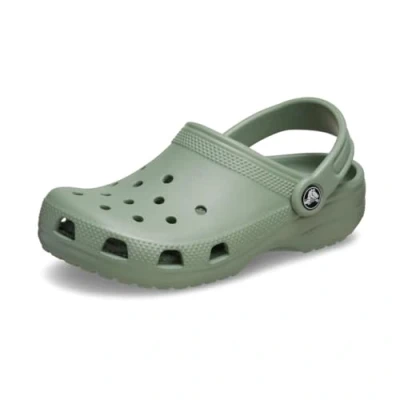 Abbildung von Crocs Classic Unisex Badesandale für Kinder, Größe: 34/35, Moss Kunststoff