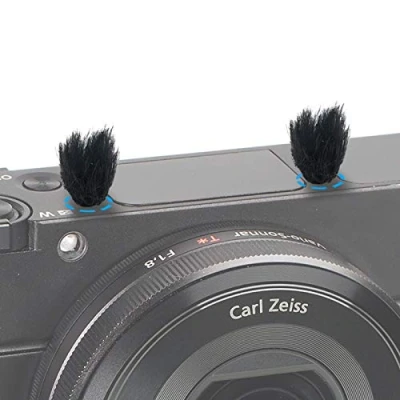 Abbildung von Kamera Mikrofon Windschutz, 10 PCS Fell Wind Muff Windschutz für Sony RX1 RX10 RX100 Digitale Kompaktkameras Eingebautes Außen Windfilter von YOUSHARES