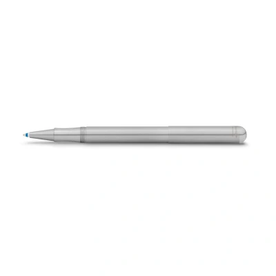Abbildung von Kaweco LILIPUT Kappen Kugelschreiber Edelstahl I Exklusiver Kuli für Standard D1 Minen inklusive Retro Metallbox Metall 13 cm