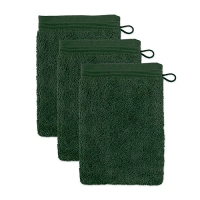 Abbildung von Möve Superwuschel Waschhandschuh 15 x 20 cm aus 100% Baumwolle, Cypress 3er Set