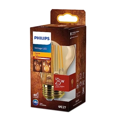 Abbildung von Philips LEDclassic E27 Lampe Gold, ersetzt 25W, warmweiß (1800 Kelvin), Dekolampe