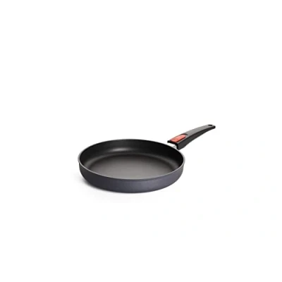 Abbildung von Woll Diamond Lite Flachpfanne Induktiv , Ø 26 cm, 5 cm hoch, mit abnehmbarem Stiel Geeignet für alle Herdarten, Aluminiumguss, Antihaft Versiegelung, backofenfest, anthrazit