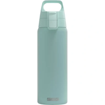 Abbildung von SIGG Edelstahl Trinkflasche Shield ONE Glacier Für Kohlensäurehaltige Getränke Geeignet Auslaufsicher Federleicht BPA frei Outdoor &amp; Fitness Hellblau 0,75L