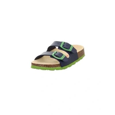 Abbildung von Superfit Fussbettpantoffel Sandals Pantolette flach für Kinder, Größe: 41, Blau/grün Schuhe