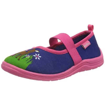 Abbildung von Playshoes Unisex Kinder Hausschuhe, Reh, 32/33 EU