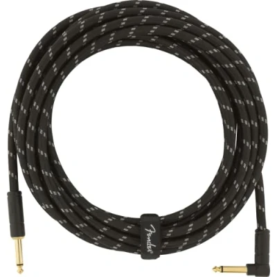 Abbildung von Fender Deluxe Cable Angled Black Tweed 5.5m