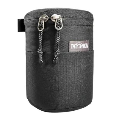 Abbildung von Tatonka Objektivtasche Lens Pocket S Gepolsterte Tasche für Kamera Objektive bis 11 cm Länge Mit Gürtelbefestigung und Reißverschlussdeckel 12 x 9