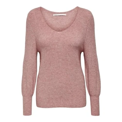 Abbildung von ONLY Onlatia L/S V NECK CUFF NOOS Strickpullover, Damen, Größe: Large, Dusty rose