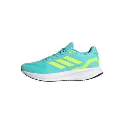 Abbildung von adidas Herren Runfalcon 5 Running Shoes Laufschuhe, Flash Aqua/Lucid Lemon/Core Black, 42 2/3 EU