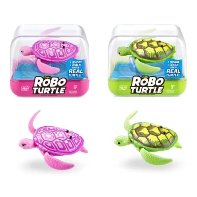 Abbildung von Robo Turtle Roboter Schildkröte (2er Pack, grün &amp; rosa)