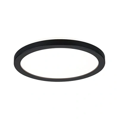 Abbildung von Paulmann 70997 LED Panel Atria Shine 190mm rund incl. 1x11,2 W Warmweiß Schwarz Lichtpanel Kunststoff Beleuchtungssystem 3000 K