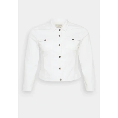 Abbildung von ONLY Carmakoma Carwespa LIFE Jacket Jeansjacke, Damen, Größe: 42, White