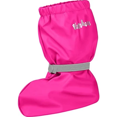 Abbildung von Playshoes Unisex Baby Regenvoeten met fleecevoering Gummistiefel, Neonpink, Small EU
