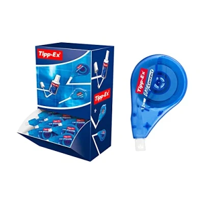 Abbildung von Tipp Ex Korrekturroller Easy Correct zum seitlichen Korrigieren, 12m x 4.2mm, 20er Pack, Ideal für das Büro, Home Office oder die Schule