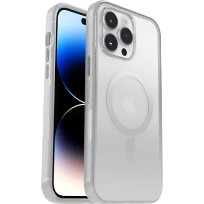 Abbildung von OtterBox Clear Case Serie mit MagSafe für iPhone 14 Pro Max, stoßfest, sturzsicher, Ultra dünn, schützende dünne Hülle, 2X getestet nach Militärstandard, Gallant