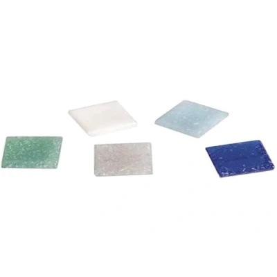 Abbildung von Rayher Hobby Artdecor Mosaik Mix 2x2cm, ca.350Stück, Dose 1kg, Glasmosaik, Glassteine, Blau Töne, 1453108