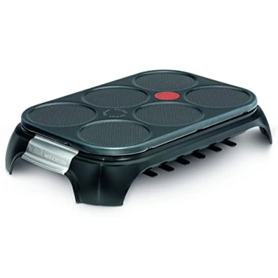 Abbildung von Tefal Crep Party Edelstahl &amp; Design PY558813 Pfannkuchen und Antihaftbeschichtung aus mit einer Kapazität für 6 Pfannkuchen, oder Pfannkuch