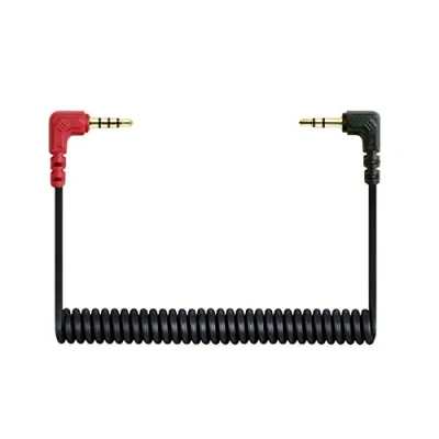 Abbildung von Ersatz gewickelt SC7 Kabel 3,5 mm TRRS zu TRS Mikrofon/Audio/Lavalier Smartphone Draht für RODE VideoMicro VideoMic Go BOYA 80cm