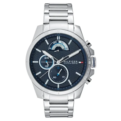 Abbildung von Tommy Hilfiger Uhr silvercoloured, Herren, Größe: One Size, Silver/coloured