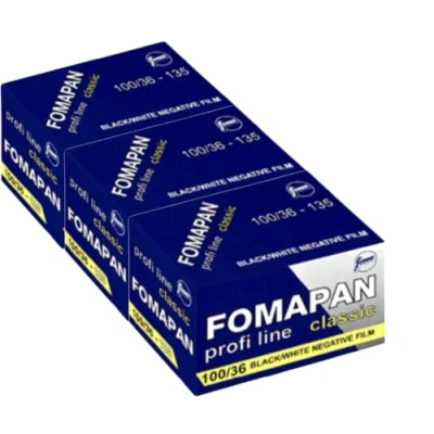 Abbildung von Foma Pack FOMAPAN Classic 100 135/36 SCHWARZ/WEIß Kleinbildfilm, FO11131 3, 3 St., ASA