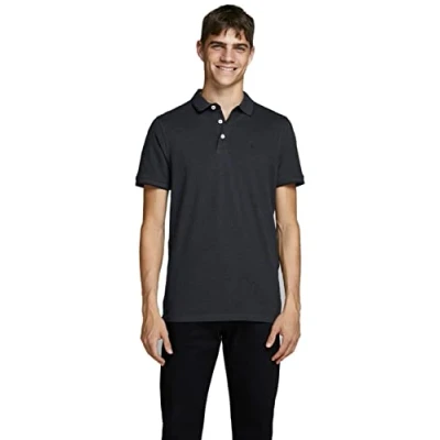Abbildung von Jack &amp; Jones Epaulos SS NOOS Poloshirt Dark grey, Herren, Größe: Small, grey