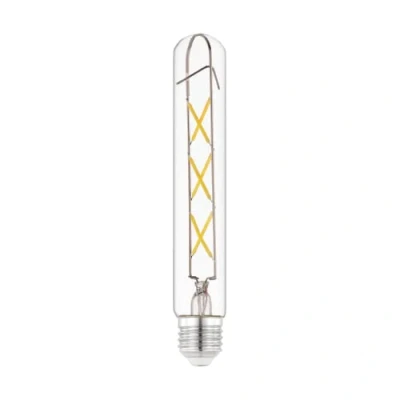 Abbildung von EGLO E27 LED Lampe, Glühbirne in Stabform, Leuchtmittel Röhre für Retro Beleuchtung, 4 Watt (entspricht 40 Watt), 470 Lumen, warmweiß, 2700 K, Edison Birne T30, Ø 3 cm
