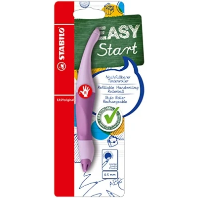 Abbildung von Ergonomischer Tintenroller für Rechtshänder STABILO EASYoriginal Pastel in Schimmer von Lila blau (löschbar) inkl. Patrone